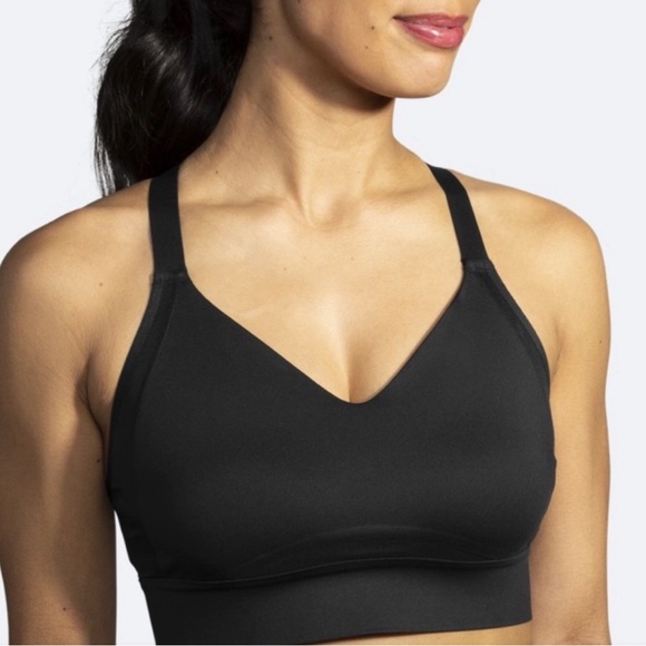 BROOKS Black Drive Interlace Run Sport Bra High
Impact Size 34C/D - Picture 1 of 15